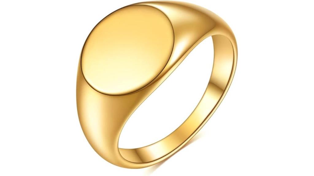 stainless steel engagement ring