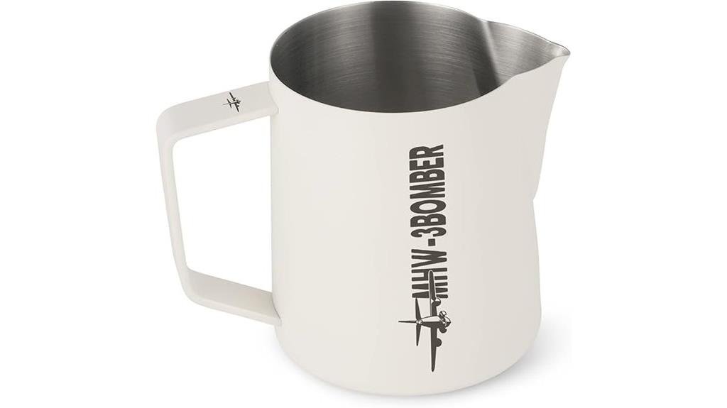 stainless steel milk pitcher