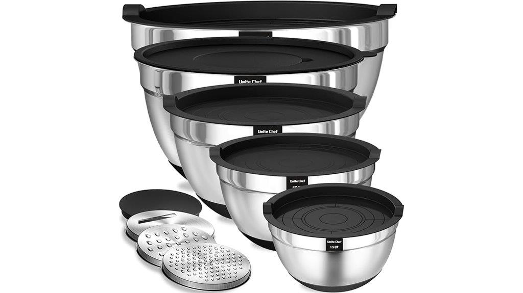 stainless steel mixing bowls