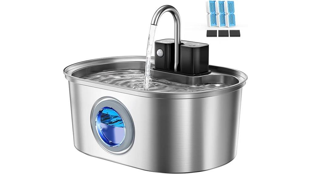 stainless steel pet fountain