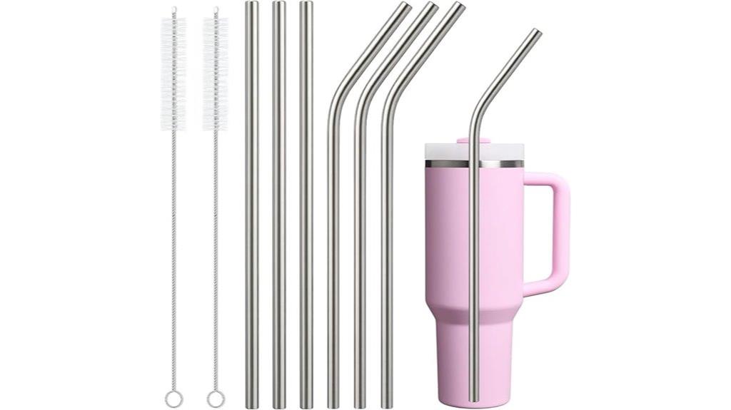 stainless steel tumbler straws