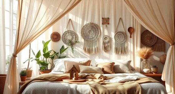 stylish boho bed canopies