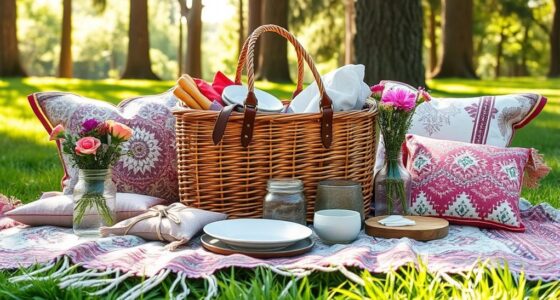 stylish functional picnic baskets