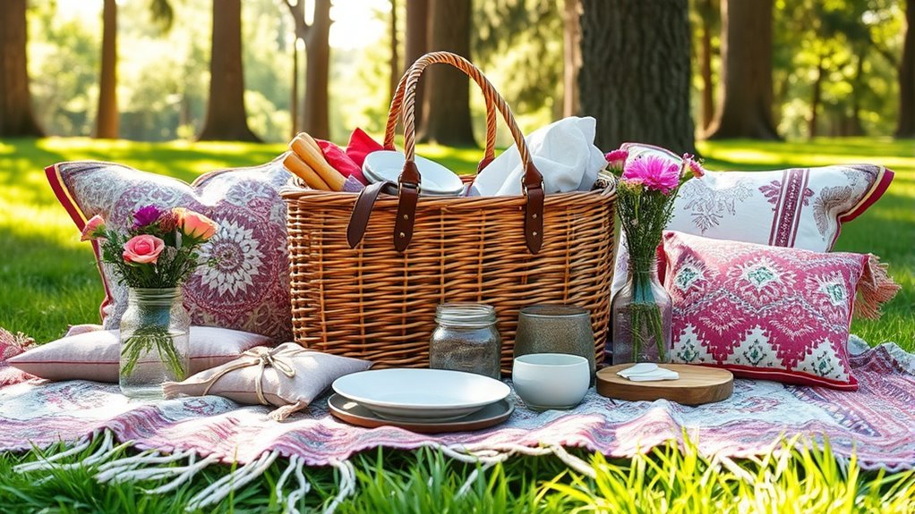 stylish functional picnic baskets