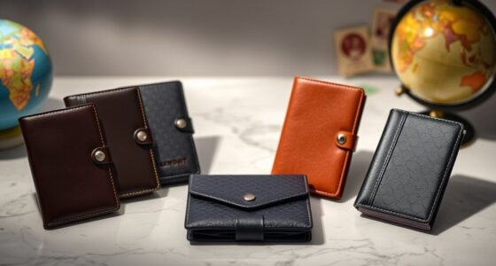 stylish secure travel wallets