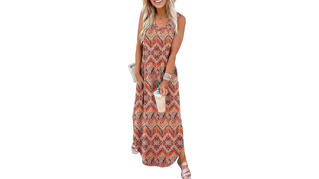 summer maxi dress with pockets