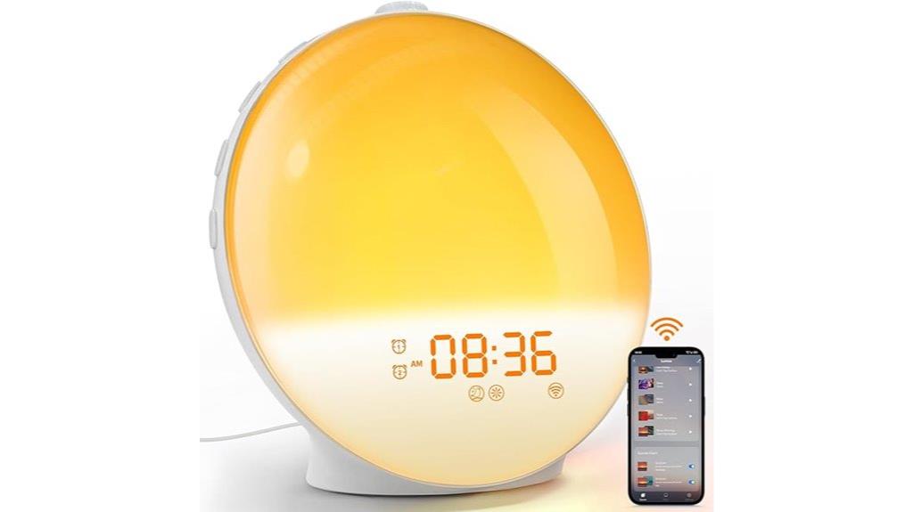 sunrise alarm with app
