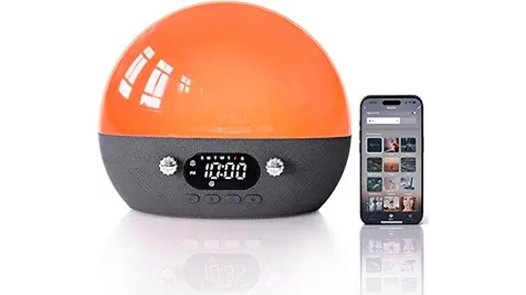 sunrise alarm with speaker