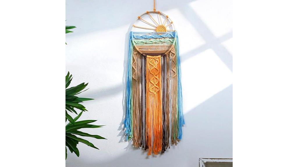 sunset dream catcher wall