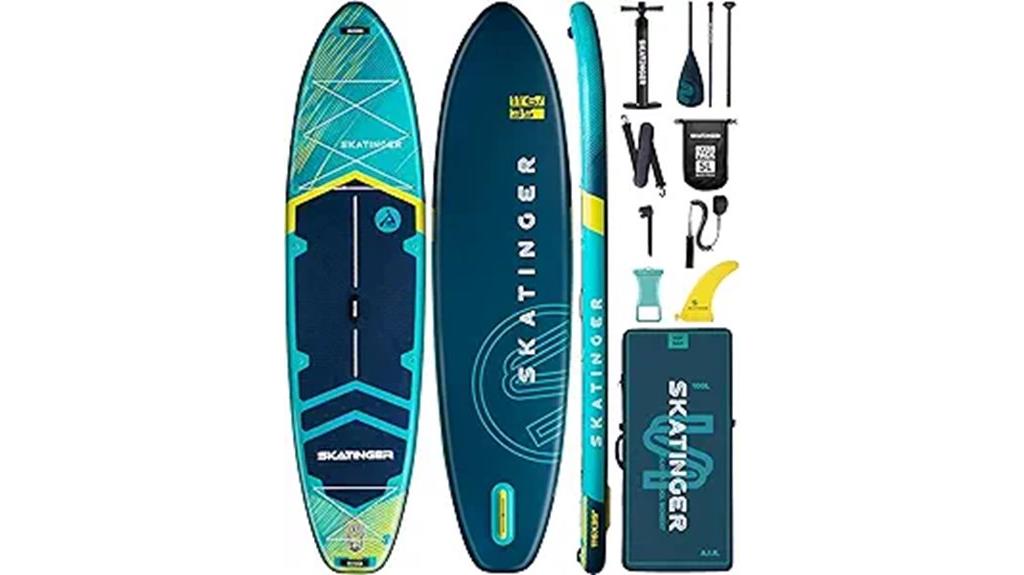 super wide inflatable paddleboard
