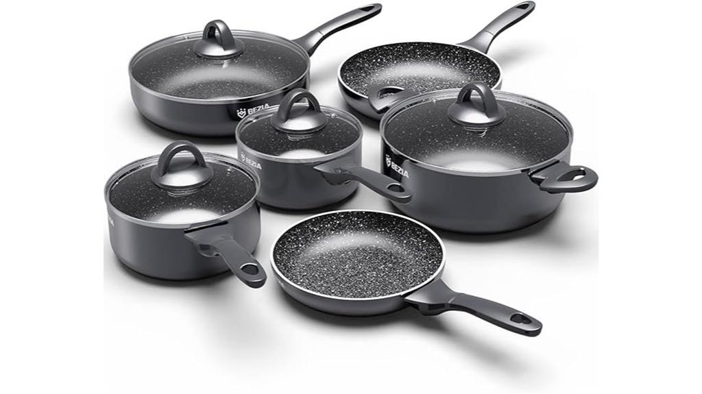 ten piece induction cookware