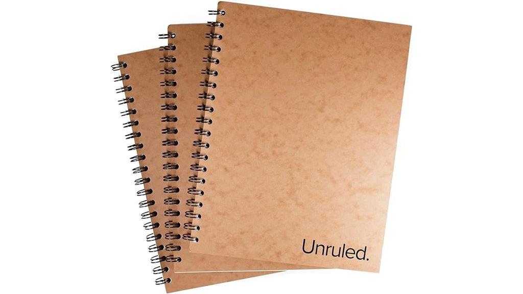 three pack spiral notebooks