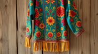 top boho embroidered jackets
