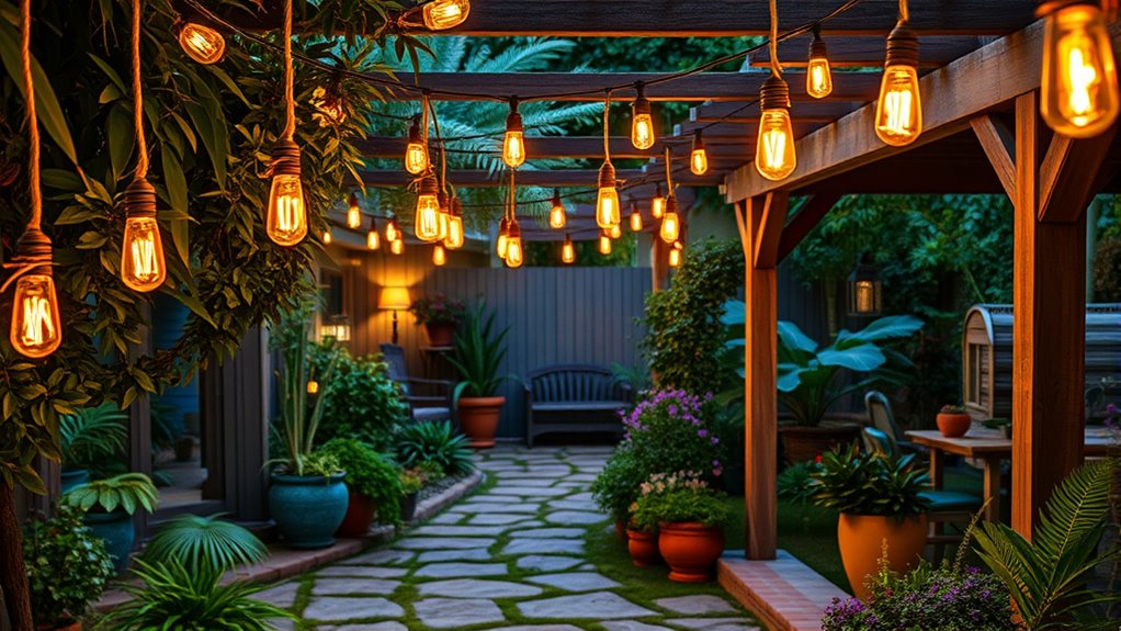 top boho garden lighting