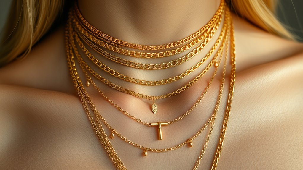 top gold layered necklace picks