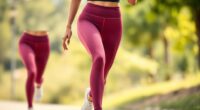 top high waist athleisure leggings