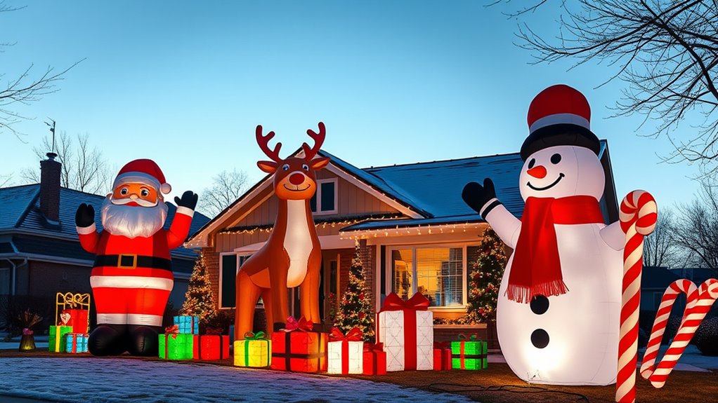 top inflatable holiday yard decorations