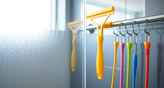 top shower squeegees with hooks