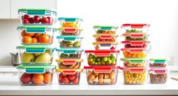 top space saving food containers