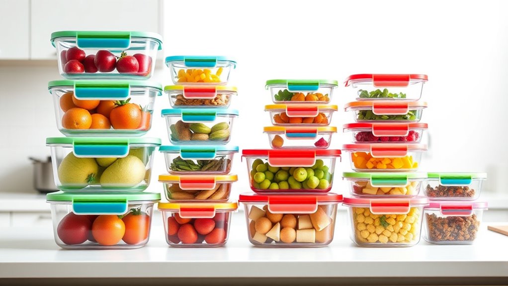 top space saving food containers