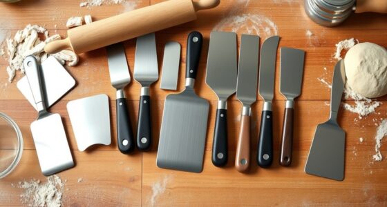 top stainless steel dough scrapers