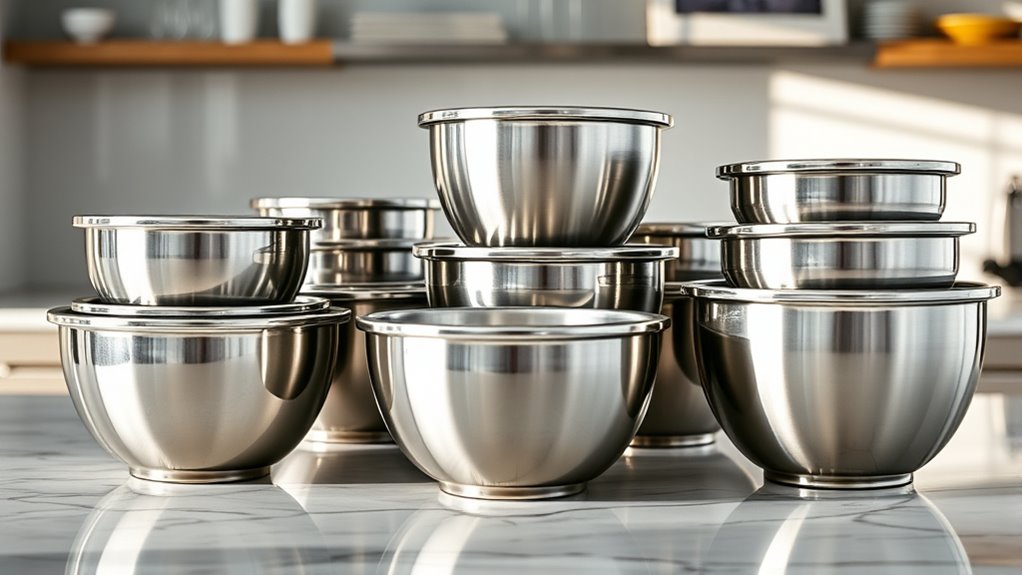 top stainless steel mixing bowls