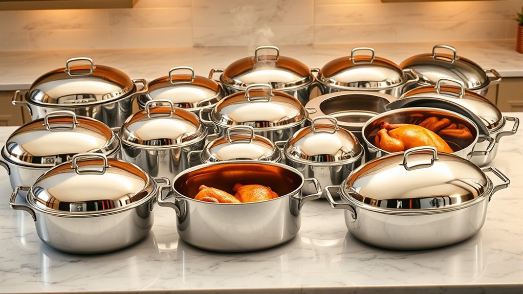 top stainless steel turkey roasters