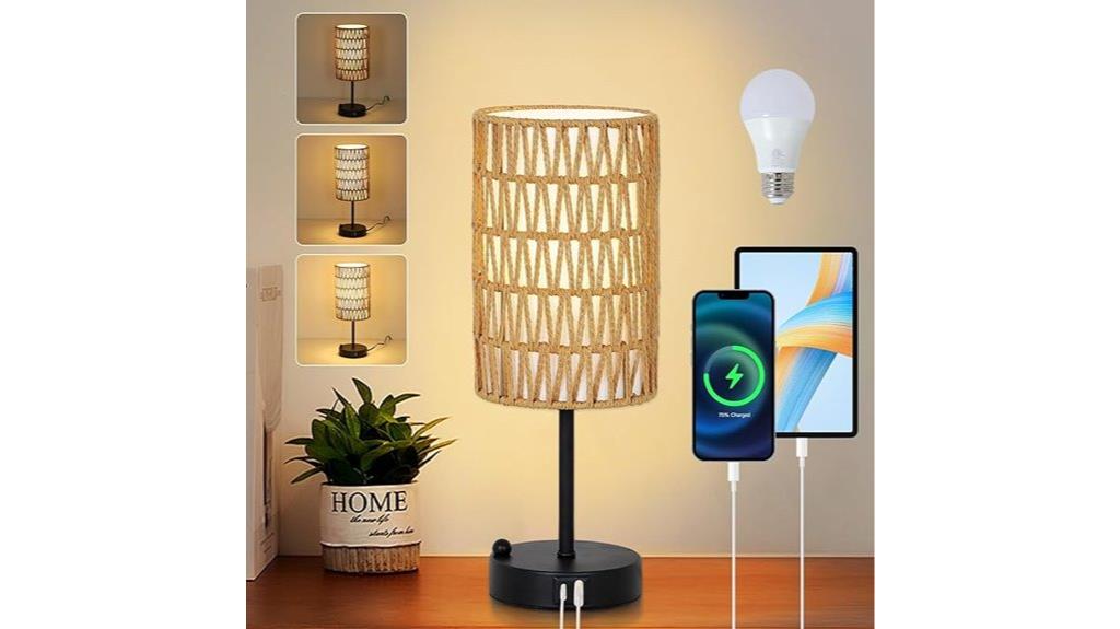 touch lamp with usb