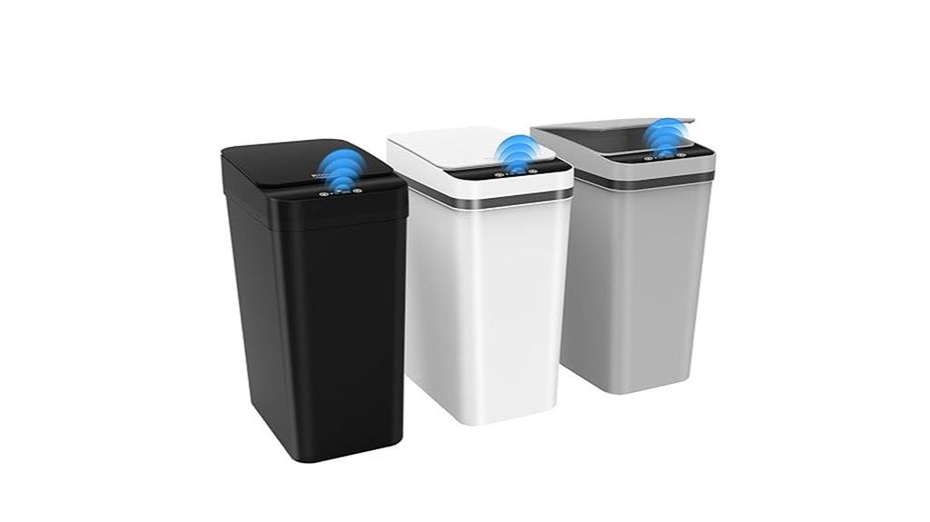 touchless trash can set