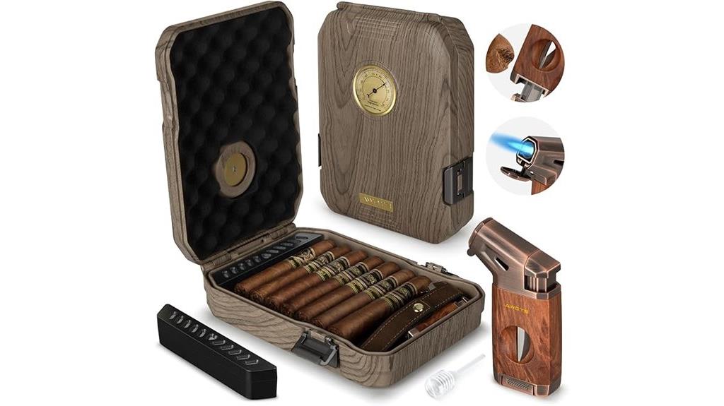 travel cigar humidor kit