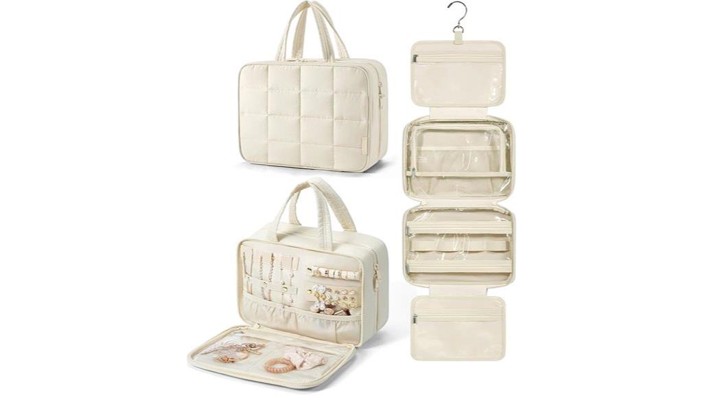 travel toiletry and jewelry organizer