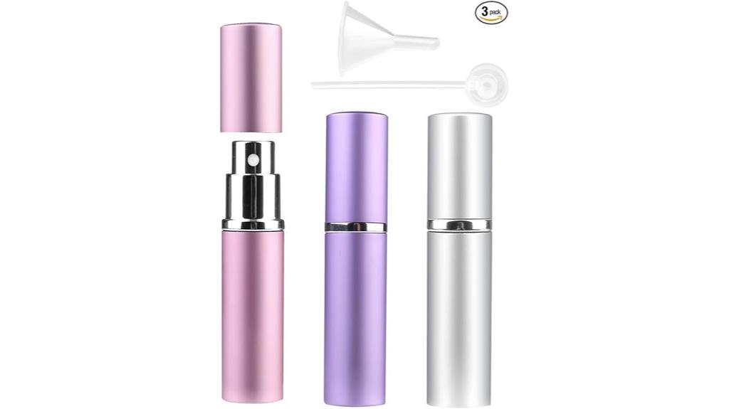 triple pack refillable atomizers