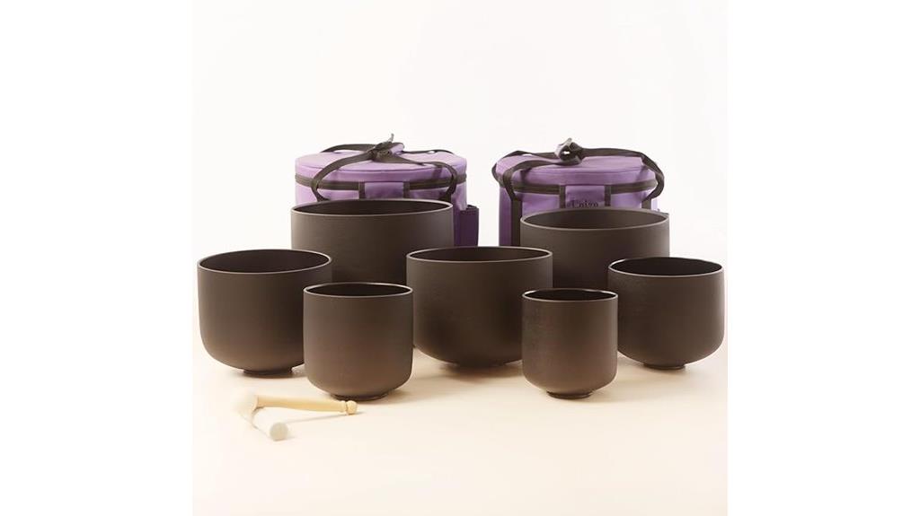 tuned quartz crystal bowls