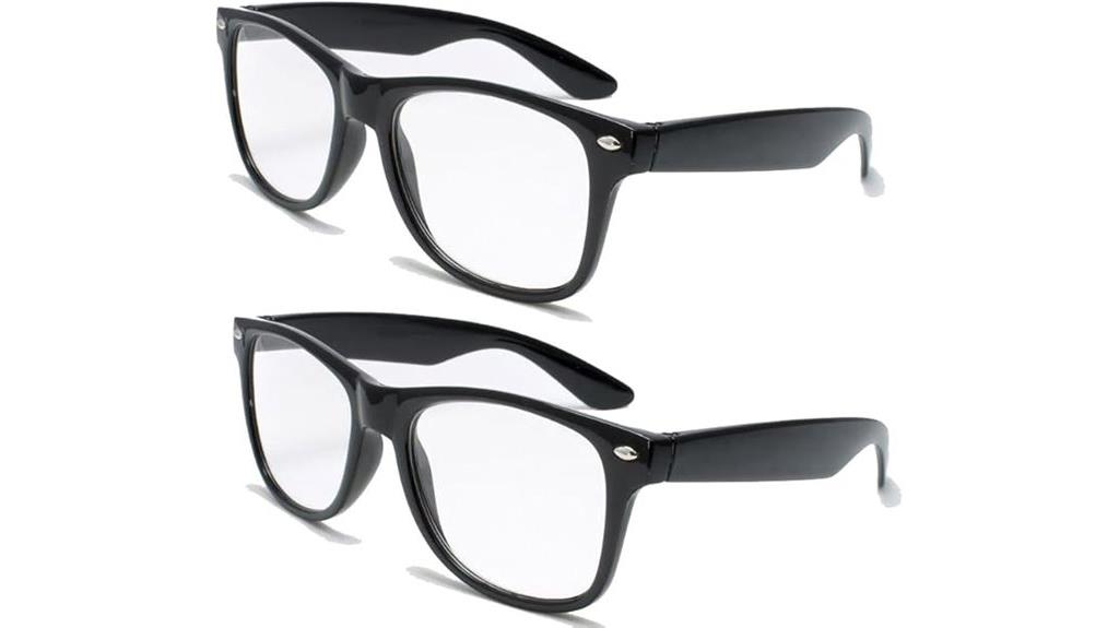two pairs of reading glasses
