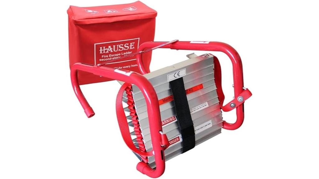 two story retractable fire ladder