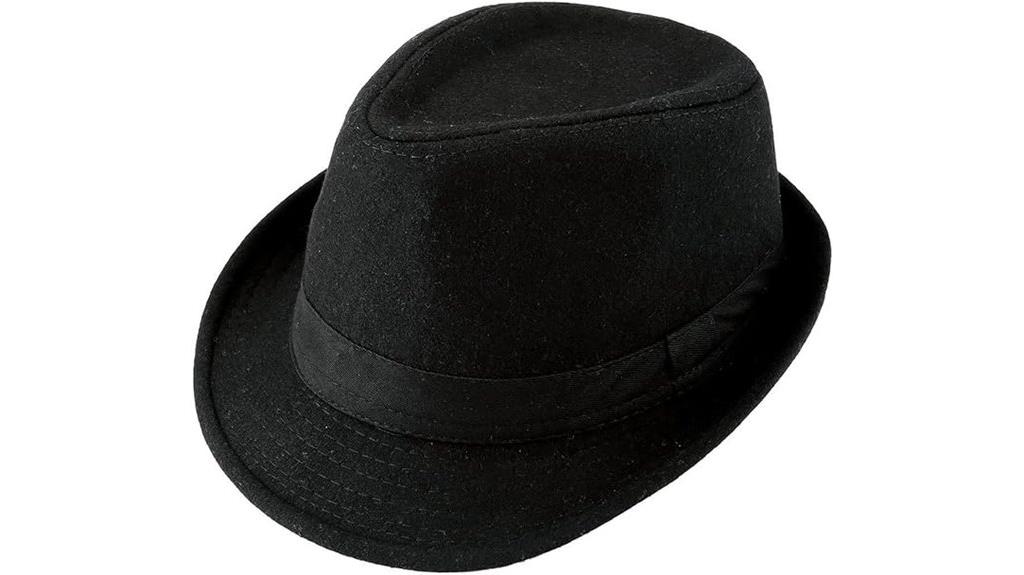 unisex classic trilby hat