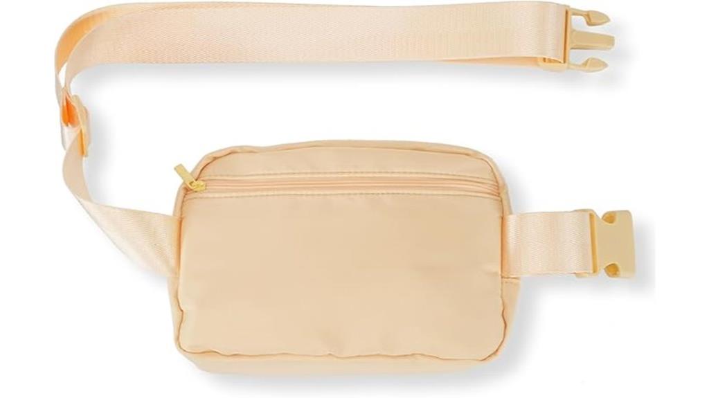 unisex fanny pack with zippers
