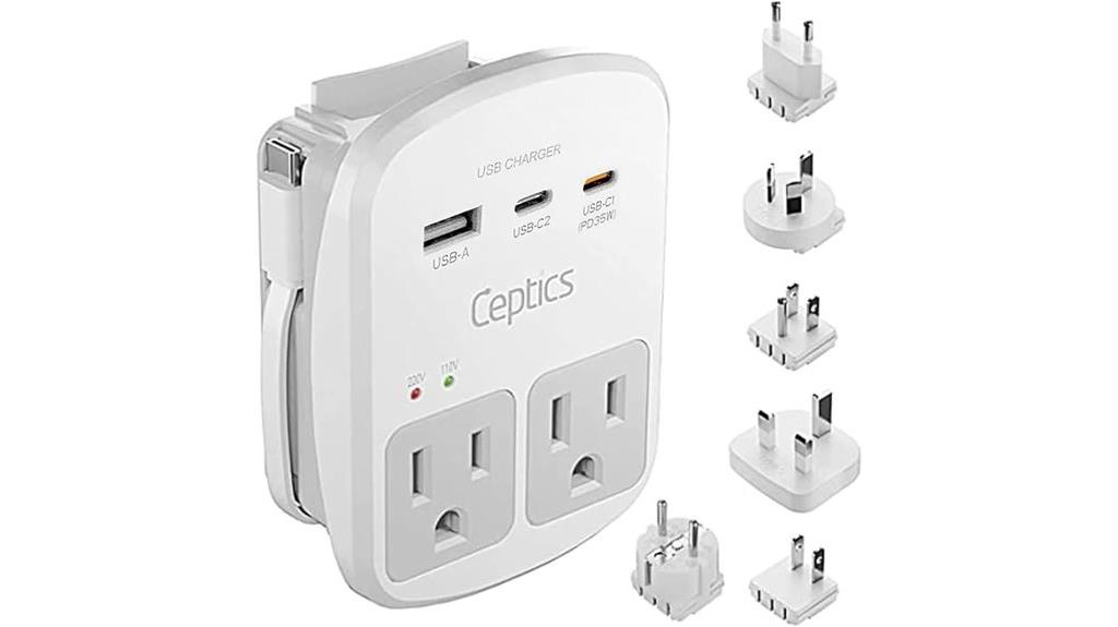 universal travel adapter kit