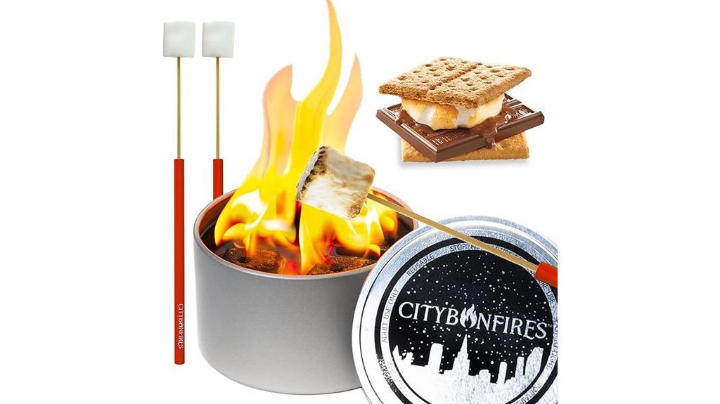 urban outdoor marshmallow gathering