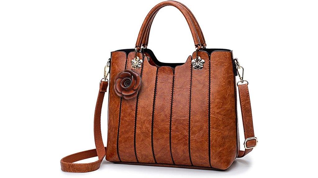 vegan faux leather handbag
