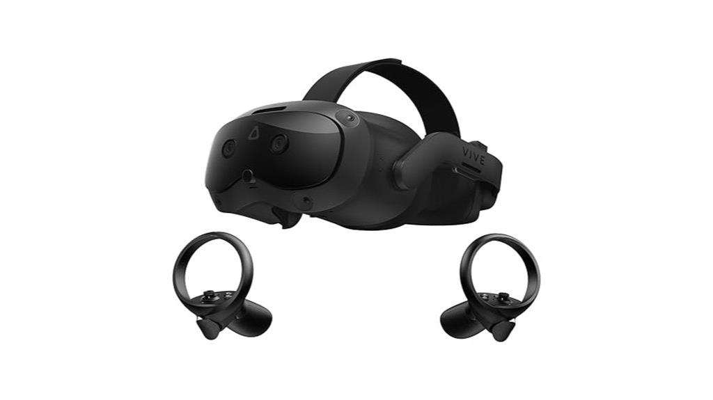 vr headset with controllers
