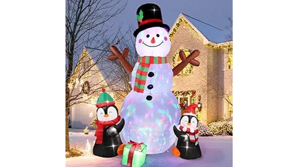 warm 6ft inflatable christmas