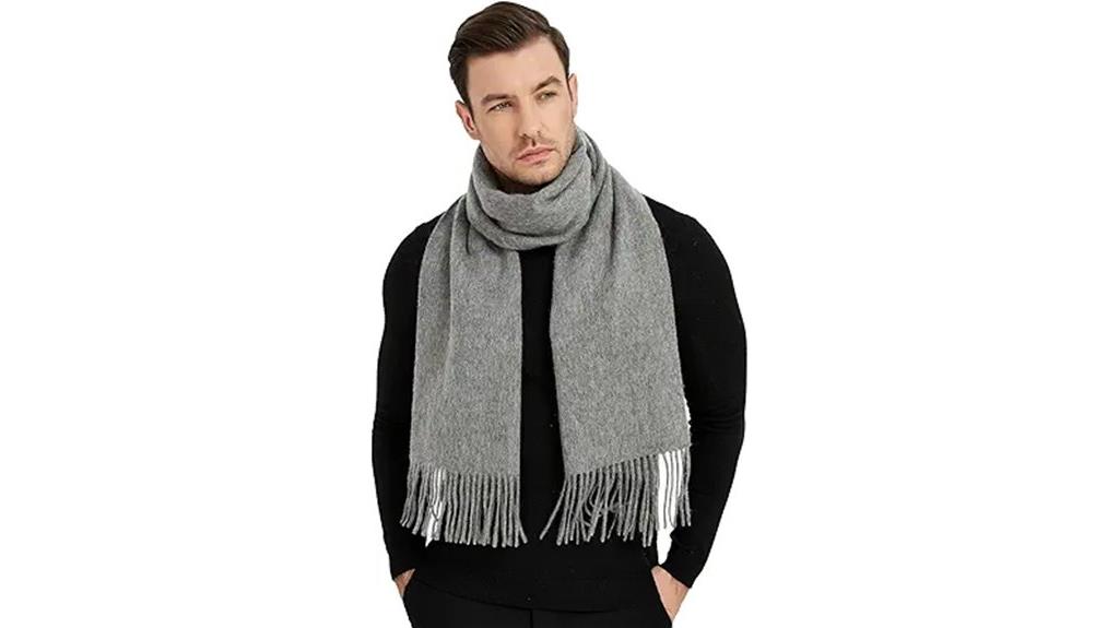 warm wool winter scarf