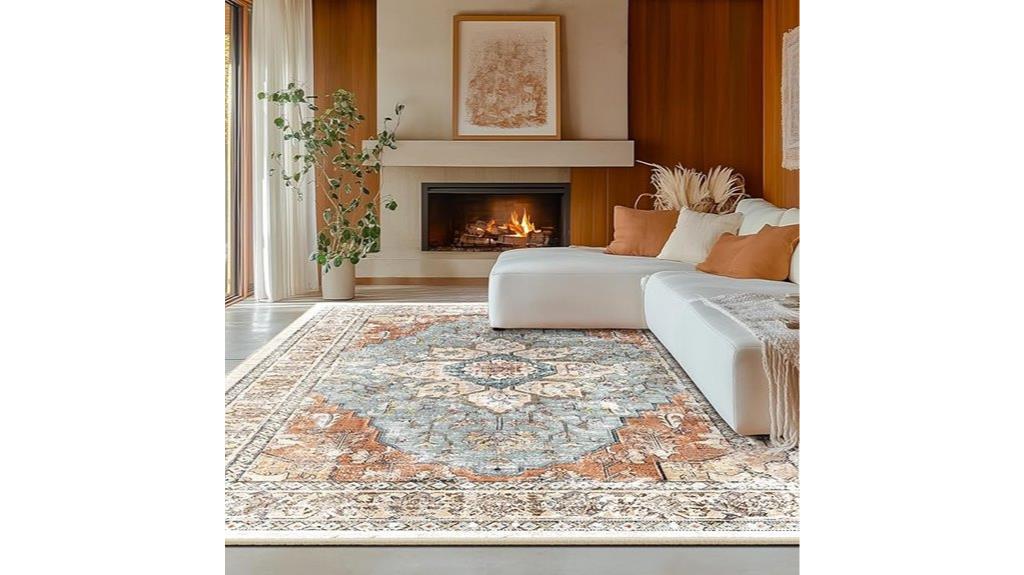 washable boho rug