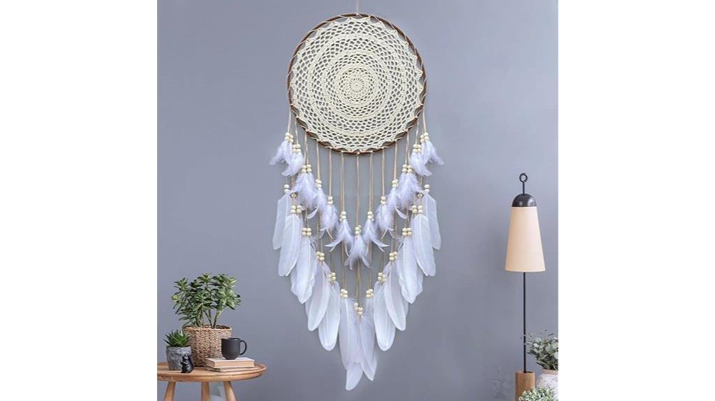 white handmade dream catcher