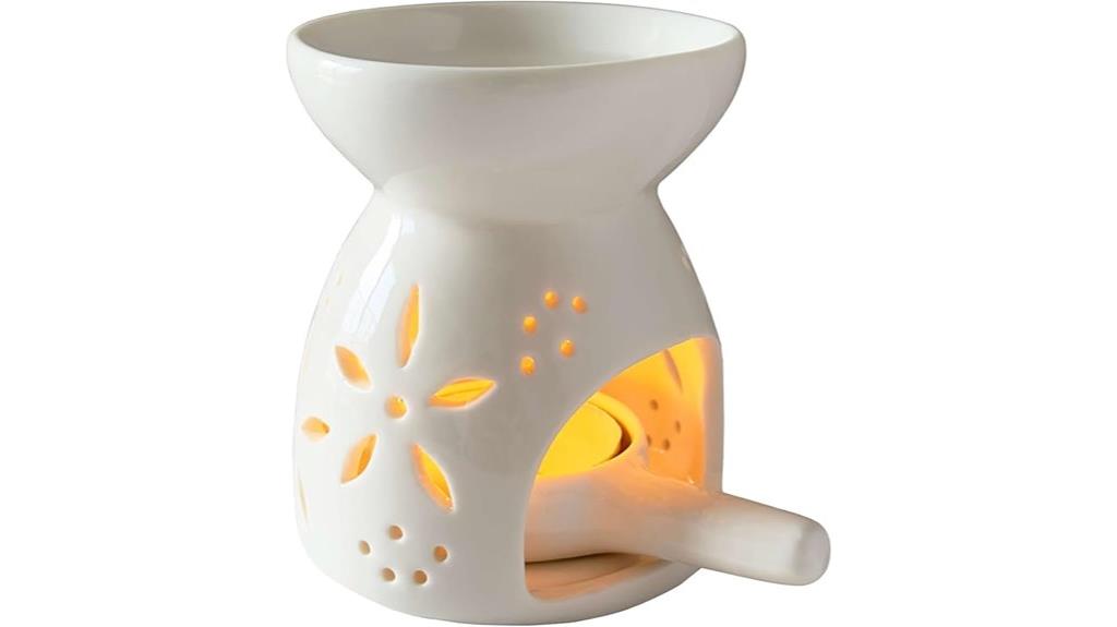 white oil warmer set