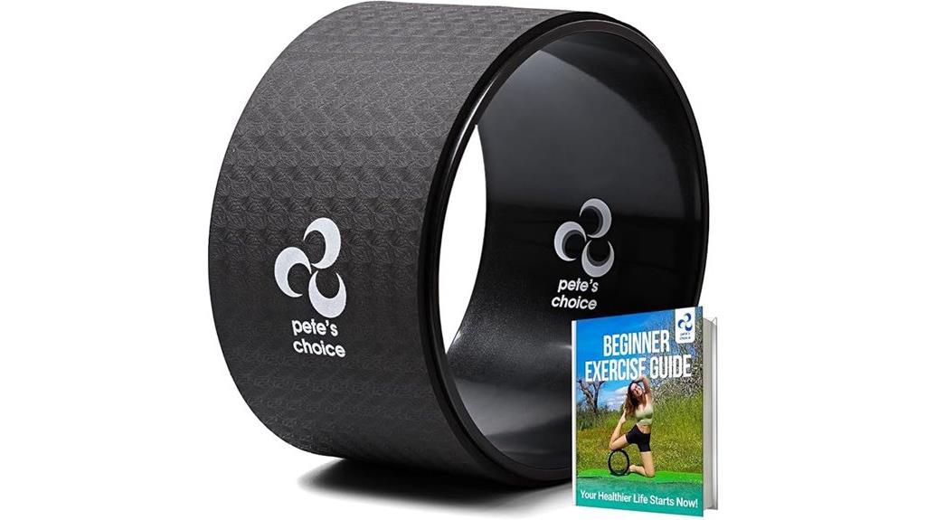 wide yoga wheel back relief