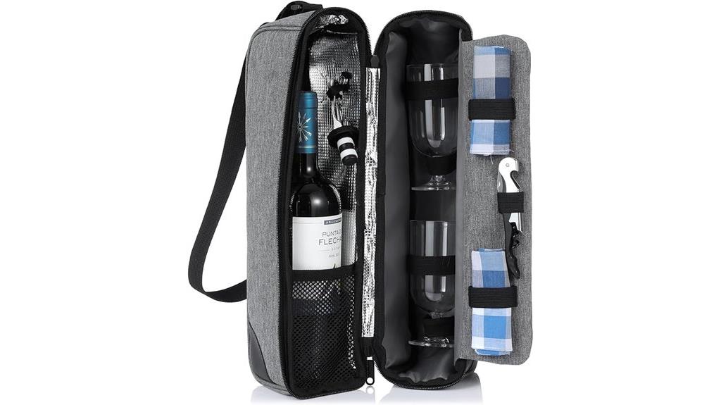 wine cooler with accessories