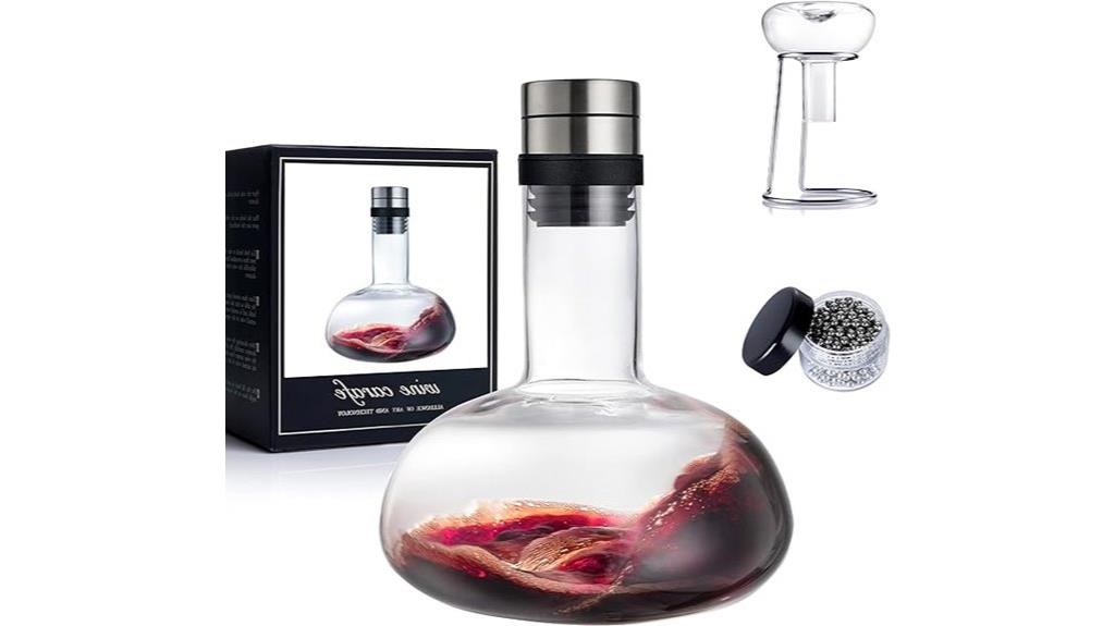wine decanter set accessories