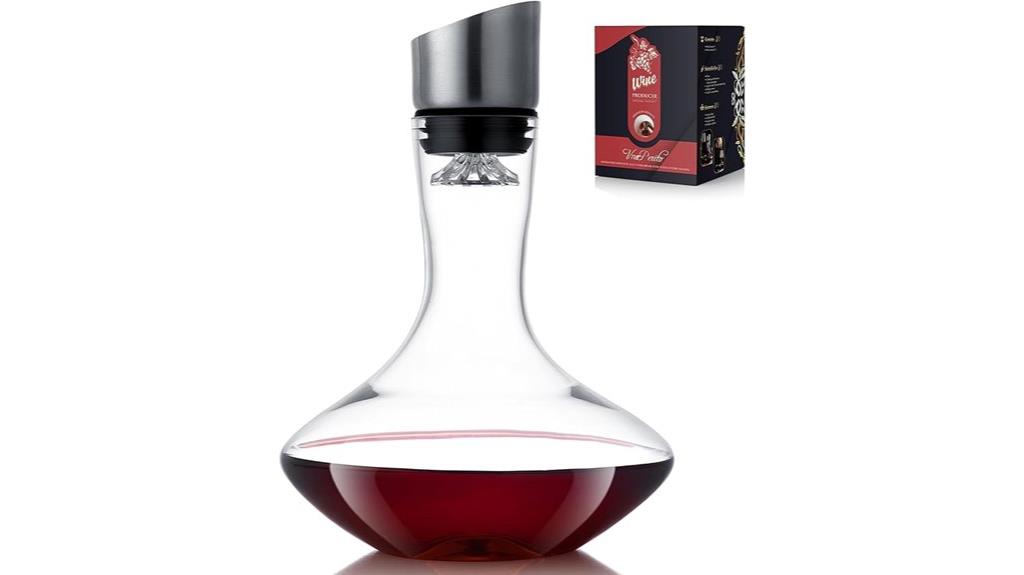 wine decanter with aerator